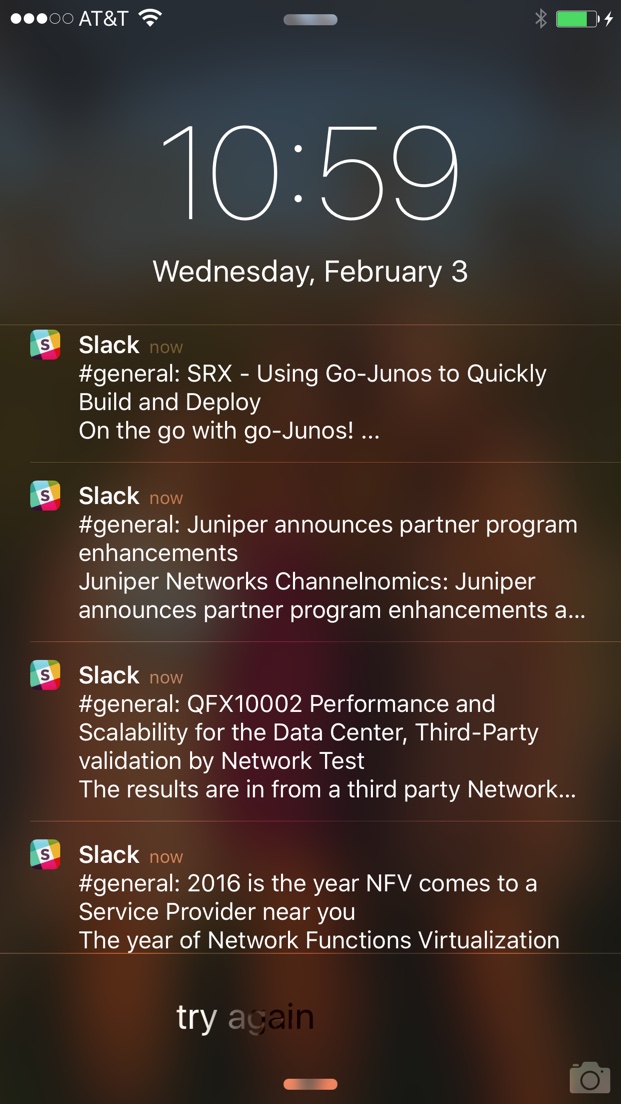 Juniper Mobile Notifications